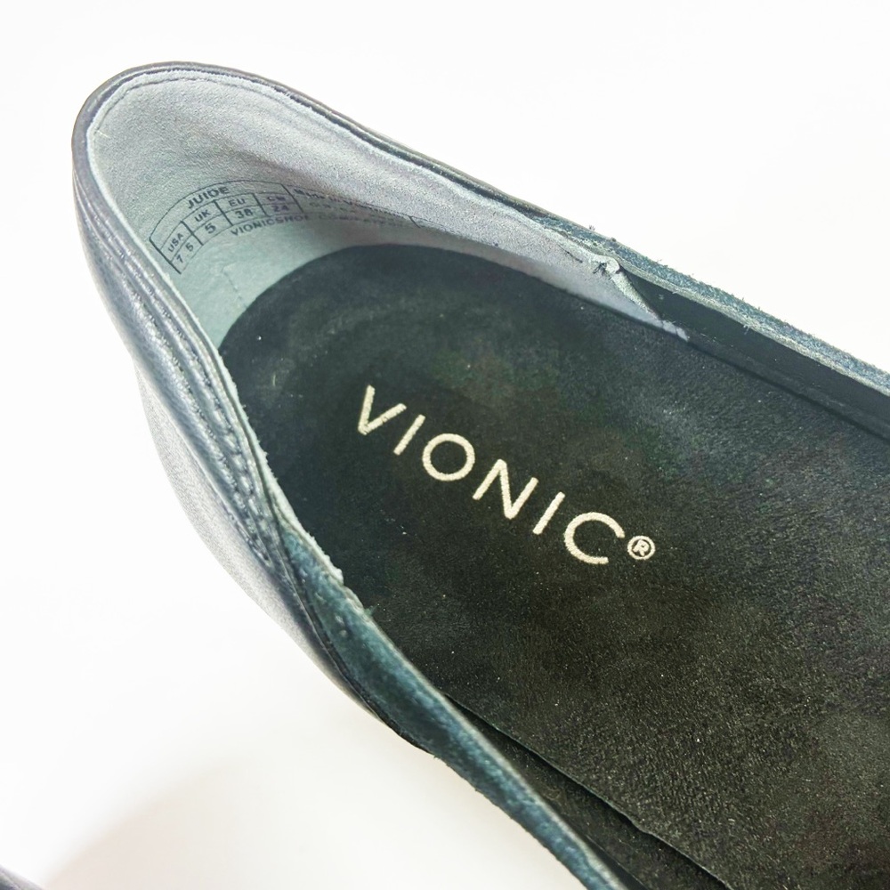 Vionic Judie Orthotic Suede Mary Jane Shoes - Picture 7 of 8